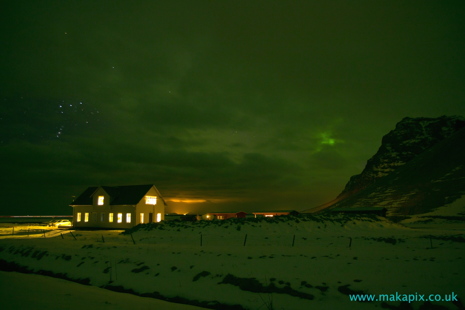 Iceland at night