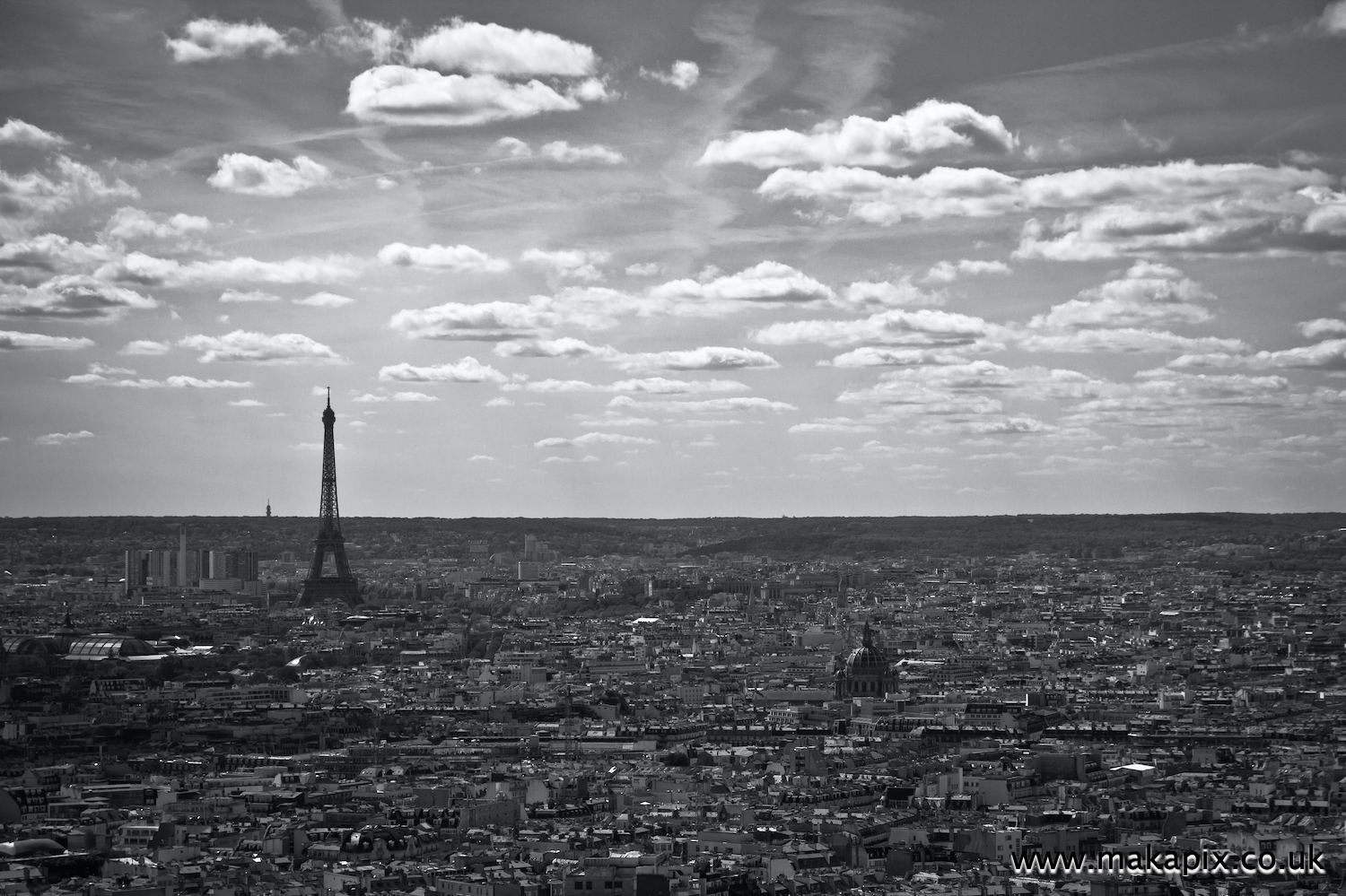 Paris view from Sacre Coeur