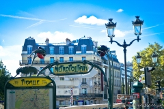 Street life in Paris, France