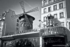 Moulin Rouge cabaret in Paris, France