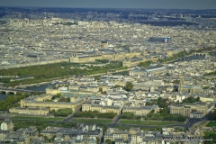 Aerial view of Paris skyline