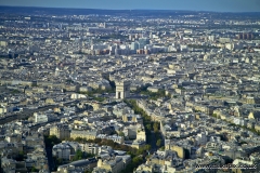 Aerial view of Paris skyline