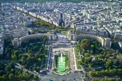 Aerial view of Paris skyline