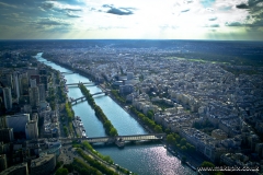 Aerial view of Paris skyline