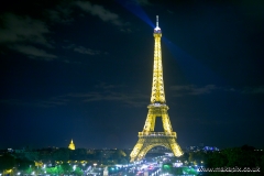 Paris Eiffel Tower at night