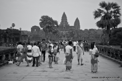 Angkor Wat in black and white