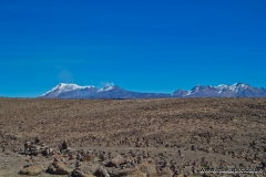 Volcanoes inn Arequipa region, Peru
