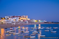 Blue hour in Cádiz, Andalucia, Spain