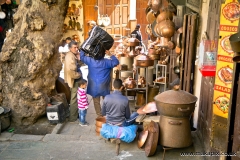 Fes El Bali walled medina with narrow, car-free streets, Fes, Morocco