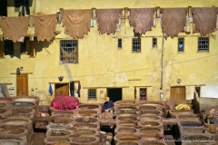 Chouara Tannery is one of the three tanneries in the city of Fes, Morocco