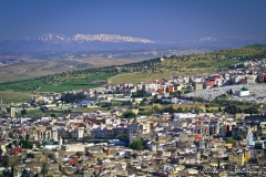 Landscape view of the medina from the Marinid Tombs, Fes, Morocco