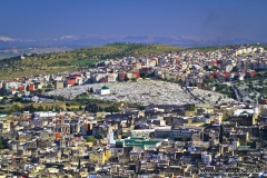 Landscape view of the medina from the Marinid Tombs, Fes, Morocco