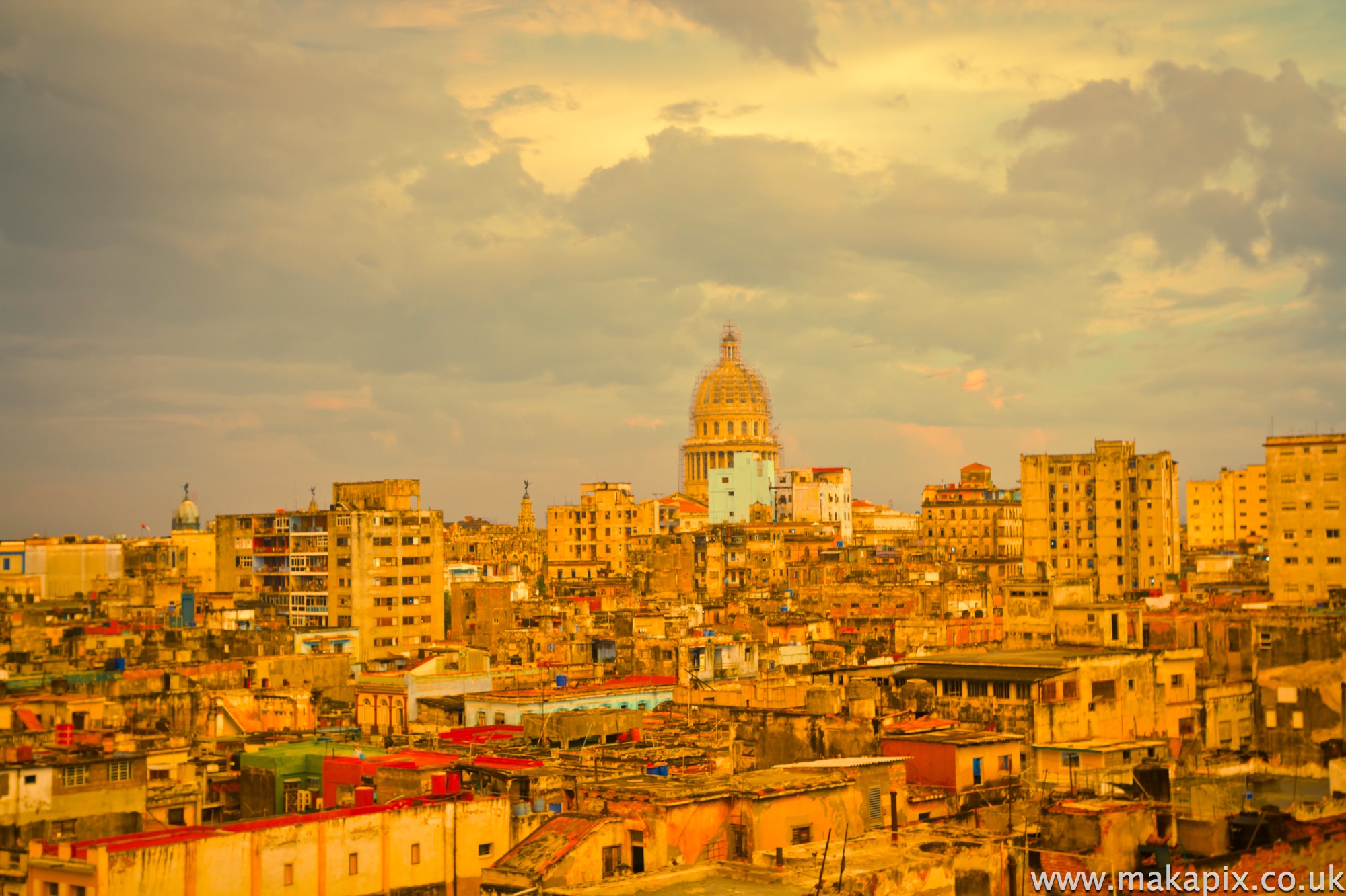 sunset in Havana