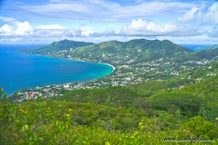 Panoramic view at the landscape on Mahe Island, Seychelles