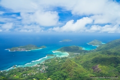 View from Morne Blanc 667m, Mahe Island, Seychelles