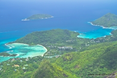 View from Morne Blanc 667m, Mahe Island, Seychelles