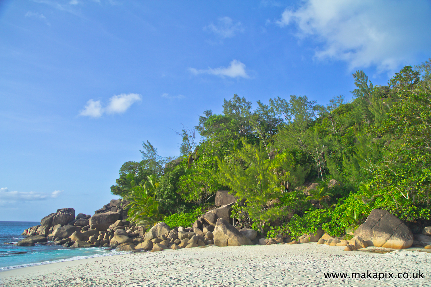 Anse Georgette beach, Praslin island, Seychelles