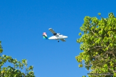 Air Seychelles flight, Praslin island, Seychelles