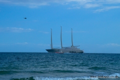 Sailing Yacht A at Lido Di Noto, Sicily, Italy