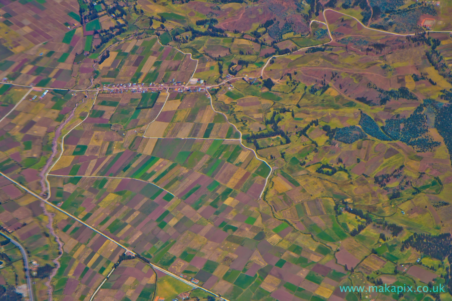 Sacred Valley from above, Peru