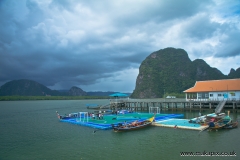 The floating football pitch on Koh Panyee island, Thailand