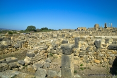 Volubilis is a partly excavated Berber city in Morocco