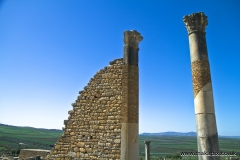 Volubilis is a partly excavated Berber city in Morocco