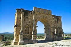 Volubilis is a partly excavated Berber city in Morocco