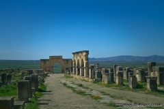 Volubilis is a partly excavated Berber city in Morocco